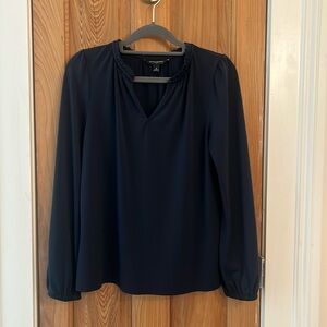 Navy Blue Blouse